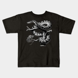 19th-Century Inspired Anaconda in Arboreal Majesty Kids T-Shirt